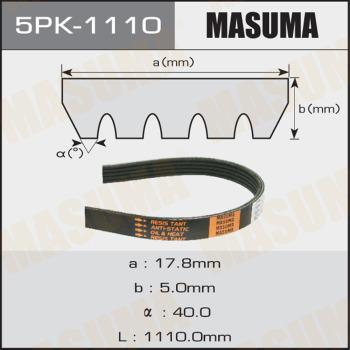 MASUMA 5PK-1110 - Courroie trapézoïdale à nervures cwaw.fr