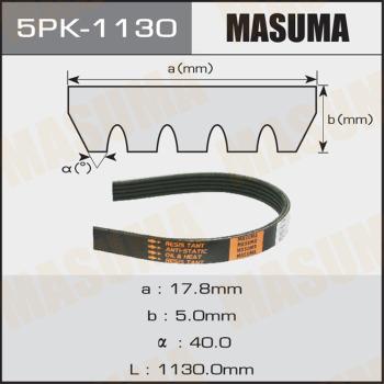 MASUMA 5PK-1130 - Courroie trapézoïdale à nervures cwaw.fr