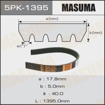 MASUMA 5PK-1395 - Courroie trapézoïdale à nervures cwaw.fr