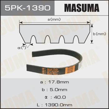 MASUMA 5PK-1390 - Courroie trapézoïdale à nervures cwaw.fr