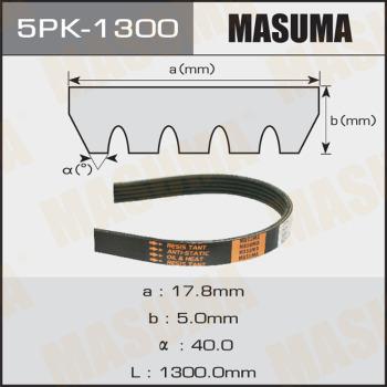 MASUMA 5PK-1300 - Courroie trapézoïdale à nervures cwaw.fr