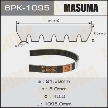 MASUMA 6PK1095 - Courroie trapézoïdale à nervures cwaw.fr