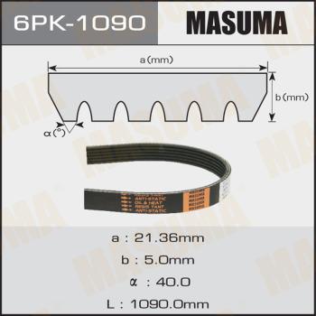 MASUMA 6PK1090 - Courroie trapézoïdale à nervures cwaw.fr