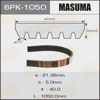 MASUMA 6PK1050 - Courroie trapézoïdale à nervures cwaw.fr