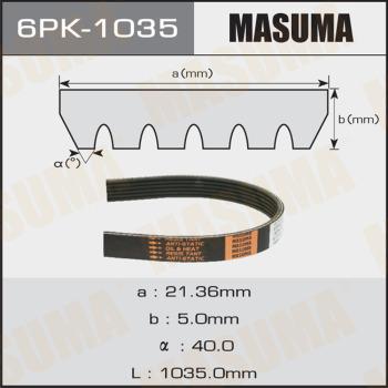 MASUMA 6PK1035 - Courroie trapézoïdale à nervures cwaw.fr