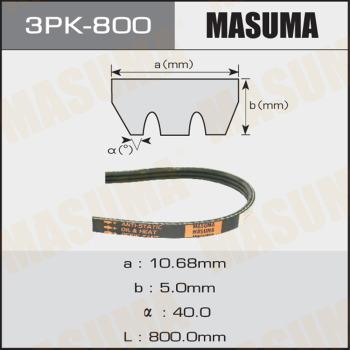 MASUMA 3PK800 - Courroie trapézoïdale à nervures cwaw.fr