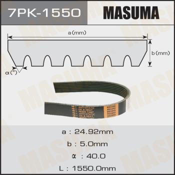 MASUMA 7PK1550 - Courroie trapézoïdale à nervures cwaw.fr