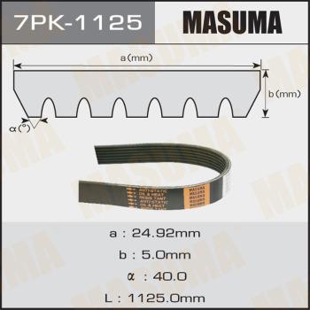 MASUMA 7PK-1125 - Courroie trapézoïdale à nervures cwaw.fr