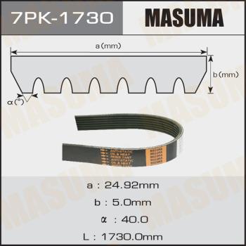 MASUMA 7PK-1730 - Courroie trapézoïdale à nervures cwaw.fr