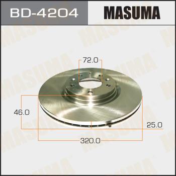 MASUMA BD-4204 - Disque de frein cwaw.fr