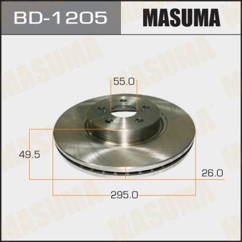 MASUMA BD-1205 - Disque de frein cwaw.fr