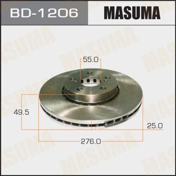 MASUMA BD-1206 - Disque de frein cwaw.fr