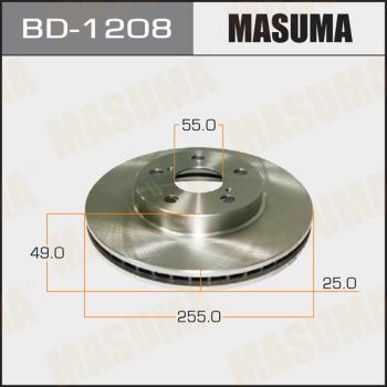 MASUMA BD-1208 - Disque de frein cwaw.fr