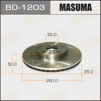 MASUMA BD-1203 - Disque de frein cwaw.fr