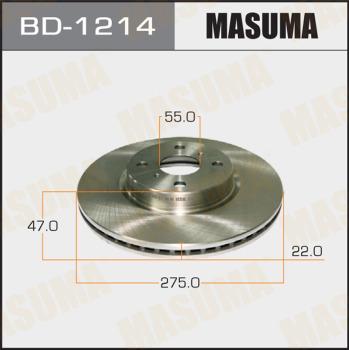 MASUMA BD-1214 - Disque de frein cwaw.fr