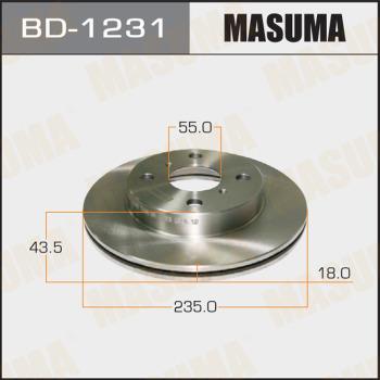 MASUMA BD-1231 - Disque de frein cwaw.fr