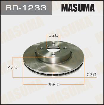 MASUMA BD-1233 - Disque de frein cwaw.fr