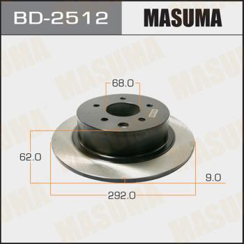 MASUMA BD-2512 - Disque de frein cwaw.fr