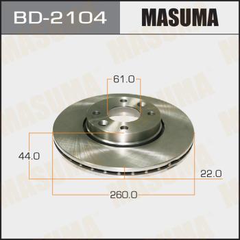 MASUMA BD-2104 - Disque de frein cwaw.fr