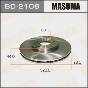 MASUMA BD-2108 - Disque de frein cwaw.fr