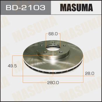 MASUMA BD-2103 - Disque de frein cwaw.fr