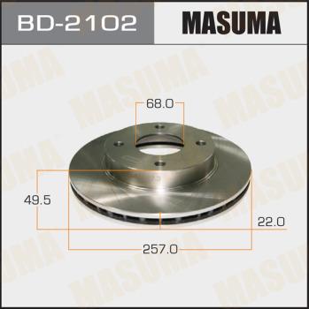 MASUMA BD-2102 - Disque de frein cwaw.fr