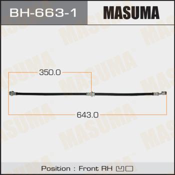 MASUMA BH-663-1 - Flexible de frein cwaw.fr