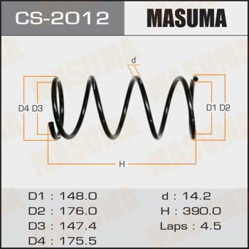 MASUMA CS-2012 - Ressort de suspension cwaw.fr