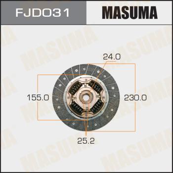 MASUMA FJD031 - Disque d'embrayage cwaw.fr