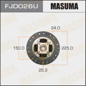 MASUMA FJD026U - Disque d'embrayage cwaw.fr