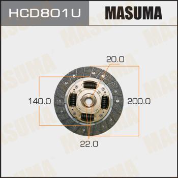 MASUMA HCD801U - Disque d'embrayage cwaw.fr