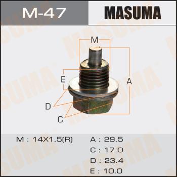 MASUMA M-47 - Vis-bouchon, carter d'huile cwaw.fr