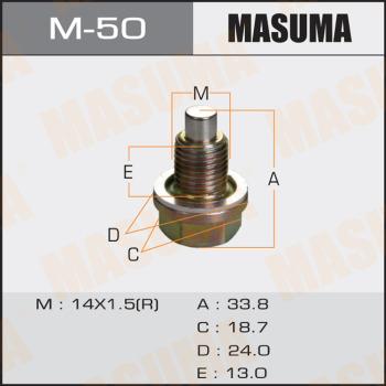 MASUMA M-50 - Vis-bouchon, carter d'huile cwaw.fr