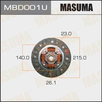 MASUMA MBD001U - Disque d'embrayage cwaw.fr