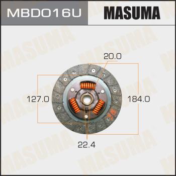 MASUMA MBD016U - Disque d'embrayage cwaw.fr