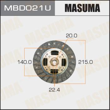 MASUMA MBD021U - Disque d'embrayage cwaw.fr