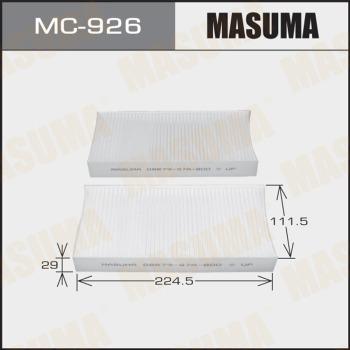 MASUMA MC-926 - Filtre, air de l'habitacle cwaw.fr