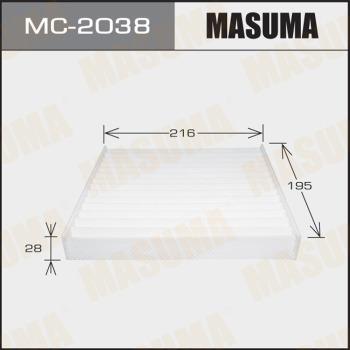 MASUMA MC-2038 - Filtre, air de l'habitacle cwaw.fr