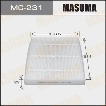 MASUMA MC-231 - Filtre, air de l'habitacle cwaw.fr