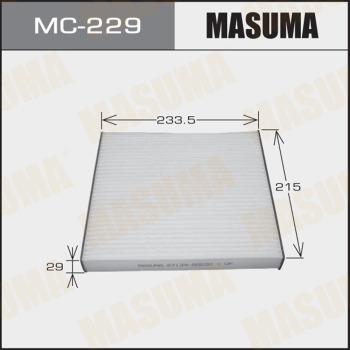 MASUMA MC-229 - Filtre, air de l'habitacle cwaw.fr