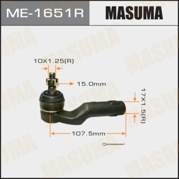 MASUMA ME-1651R - Rotule de barre de connexion cwaw.fr