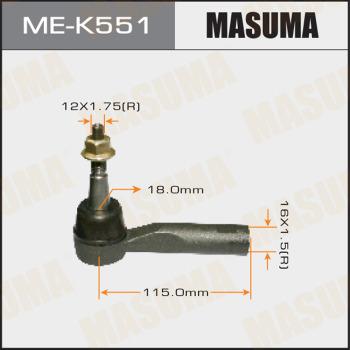 MASUMA ME-K551 - Rotule de barre de connexion cwaw.fr