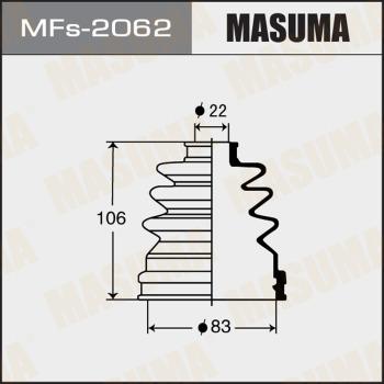 MASUMA MFs-2062 - Joint-soufflet, arbre de commande cwaw.fr