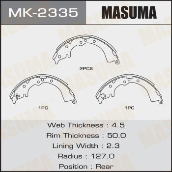 MASUMA MK-2335 - Jeu de mâchoires de frein cwaw.fr