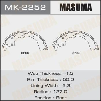 MASUMA MK-2252 - Jeu de mâchoires de frein cwaw.fr