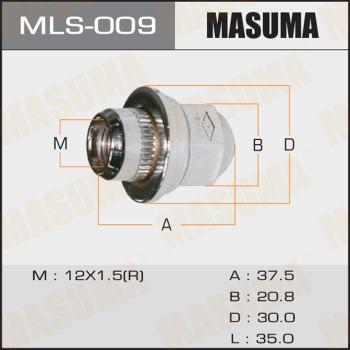 MASUMA MLS-009 - Écrou de roue cwaw.fr