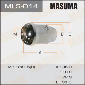 MASUMA MLS-014 - Écrou de roue cwaw.fr