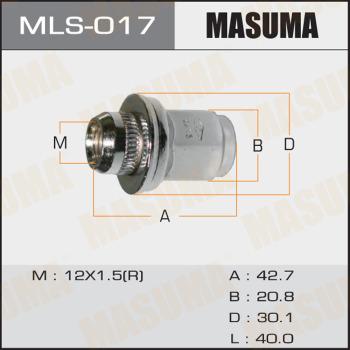 MASUMA MLS-017 - Écrou de roue cwaw.fr