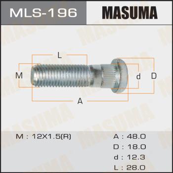 MASUMA MLS-196 - Boulon de roue cwaw.fr