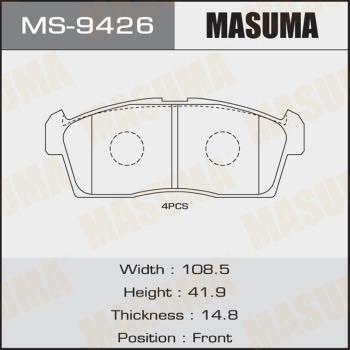 MASUMA MS-9426 - Jeu de mâchoires de frein cwaw.fr